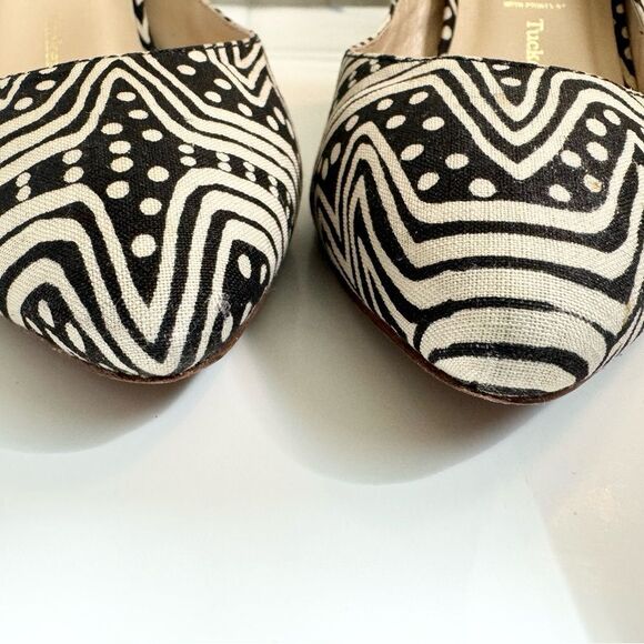 Loeffler Randall x Tucker tamsin printed pointed toe heels size 7.5 - Picture 7 of 8